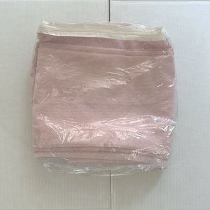 Pink sheer curtain panels 60w x 69L